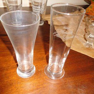 2 Vintage Beer Glasses